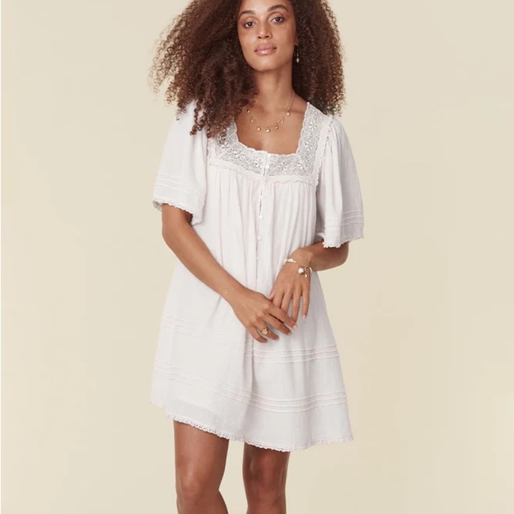 SPELL CASSIE LACE MINI DRESS